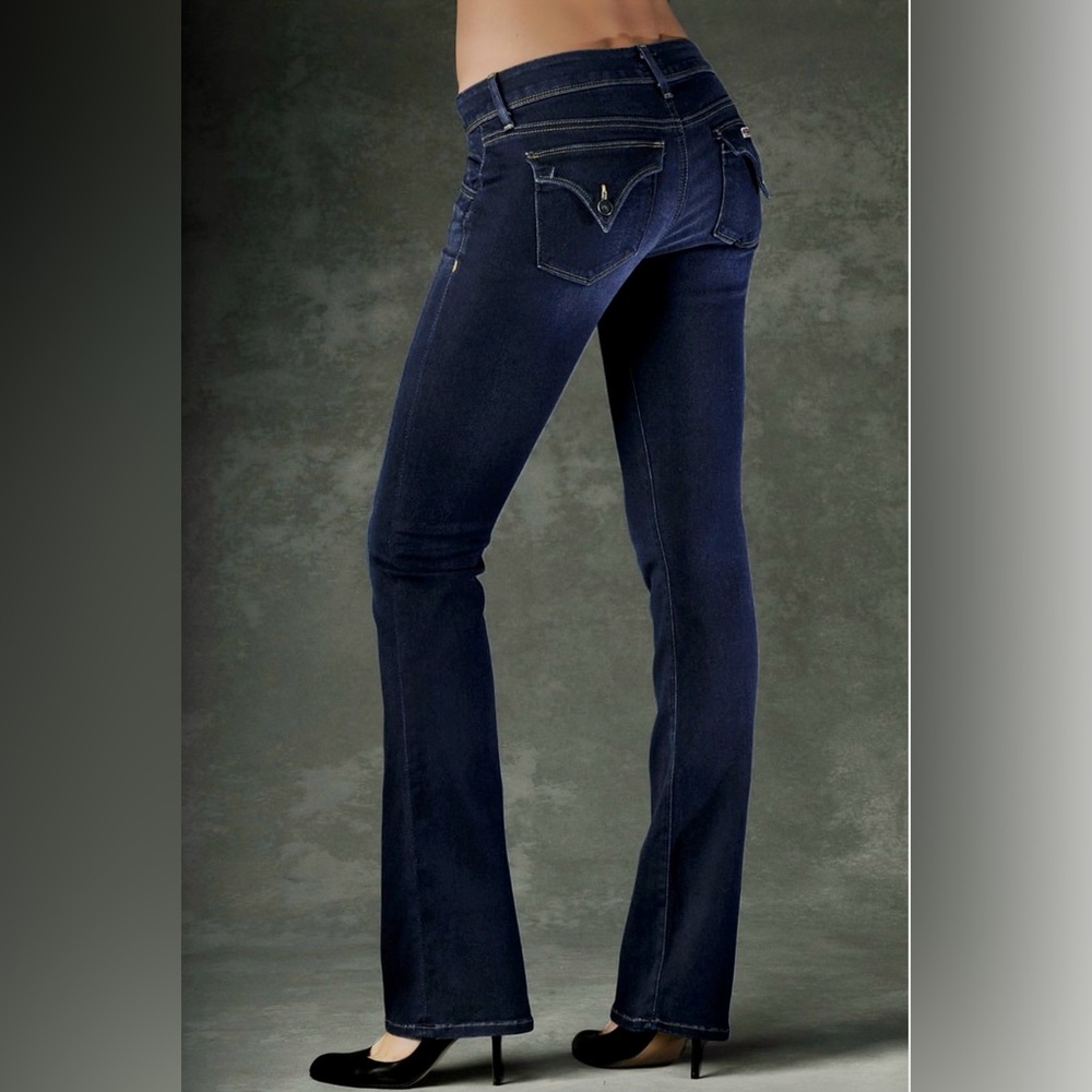 HUDSON Bootcut Jeans Women's Size 26 Blue Flap Pockets Denim Style# W176DJA